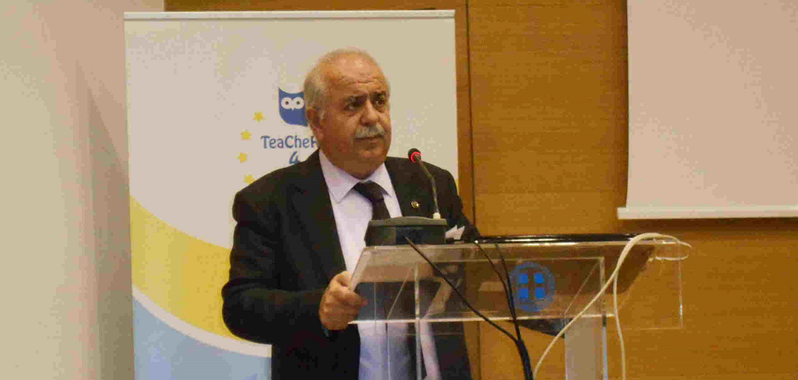 The mayor of Chalkida at the workshop on education in the European Union