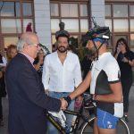 Ο Δήμαρχος Χαλκιδέων υποδέχθηκε τον Πόντιο ποδηλάτη Βασίλη Καρυοφυλλίδη