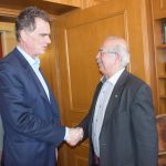 Επίσκεψη Νίκου Παπανδρέου στο Δημαρχείο Χαλκίδας
