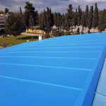 Εργασίες αποκατάστασης της οροφής του Κλειστού Γυμναστηρίου «Χαλκιά Αναστασιάδη»