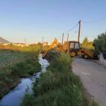 Εργασίες καθαρισμού των αμπολών στις περιοχές Λιανής Άμμου και Αγίας Ελεούσας