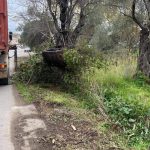 Επιχείρηση καθαριότητας κατά μήκος της οδού Δημάρχου Σκούρα