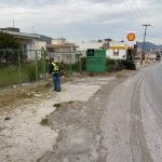Επιχειρήσεις καθαριότητας στη Λεωφόρο Γ. Παπανδρέου στη Λιανή Άμμο