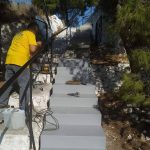 Εργασίες επίστρωσης δρόμου και κατασκευής σκάλας στον Ιερό Ναό Προφήτη Ηλία Ληλαντίων