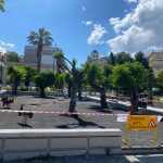 Εργασίες ανακατασκευής της παιδικής χαράς στην πλατεία Αγίου Νικολάου