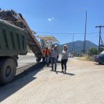 Εργασίες ασφαλτόστρωσης σε τμήμα της Λεωφόρου Κ. Καραμανλή